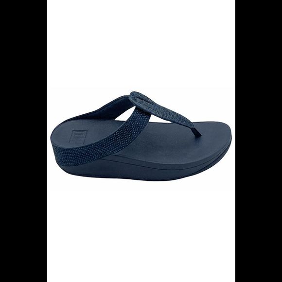 FitFlop Isabelle Crystal Toe Post Sandals Navy - Medium - Picture 1 of 5